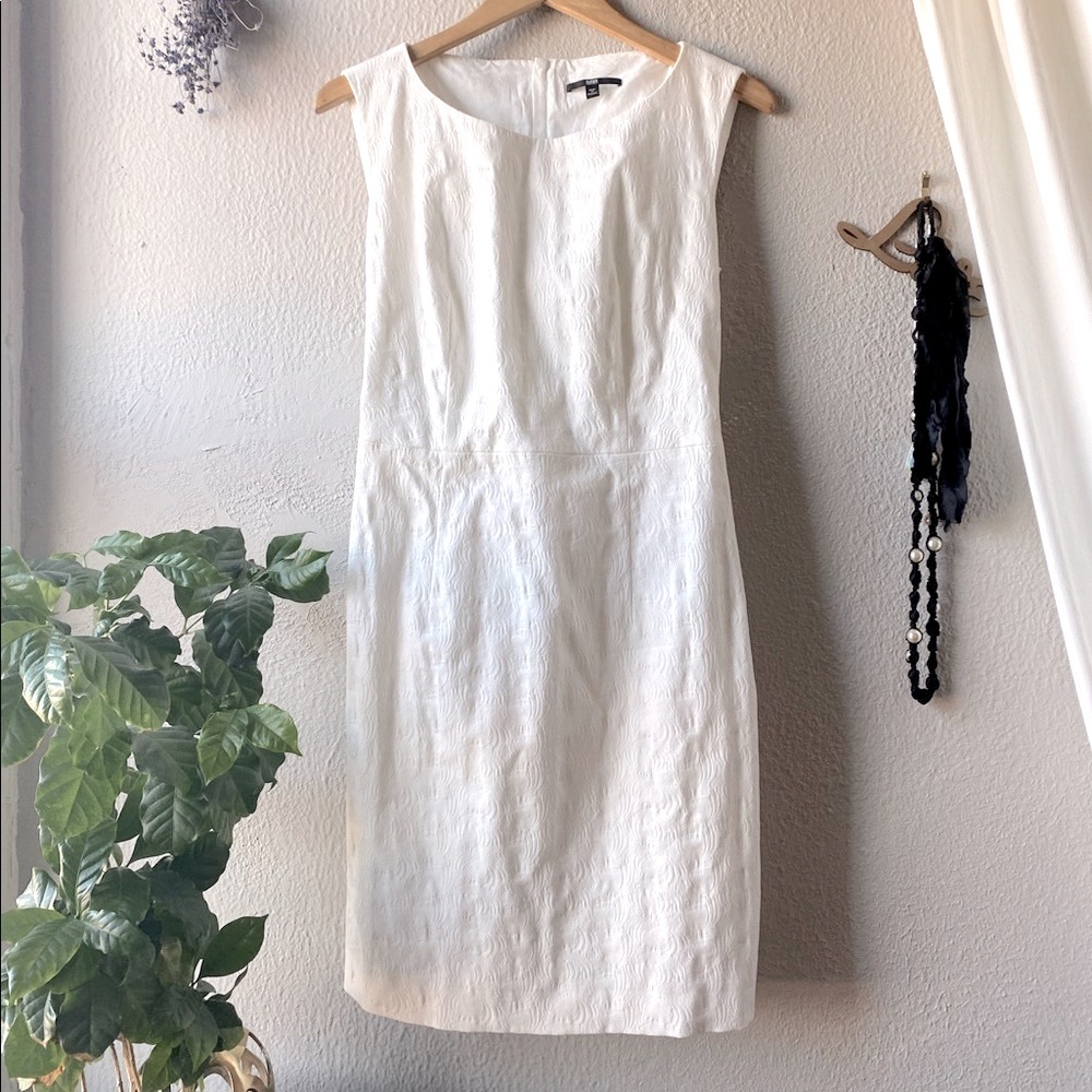 Hugo Boss Midi White Dress Sz 8